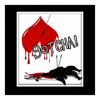 GOTCHA! Cupid's Down (Anti-Valentine) Poster