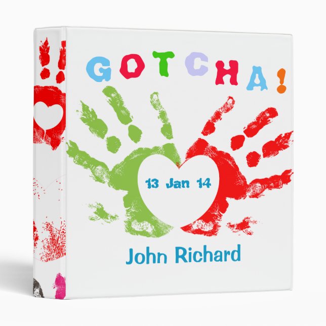 Gotcha Day! 3 Ring Binder (Front/Spine)