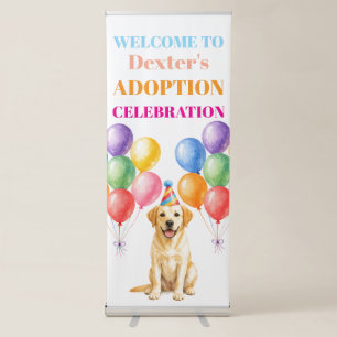 Gotcha day Adoption Party Labrador Dog Pet Retractable Banner