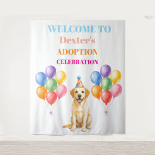 Gotcha day Adoption Party Labrador Dog Pet Tapestry