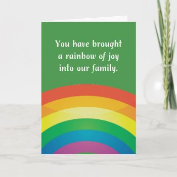Gotcha Day Adoption Rainbow Of Joy Card by sandrarosecreations at Zazzle