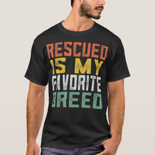 Gotcha Day Gift Pet Adoption Retro Dog Rescue T-Shirt
