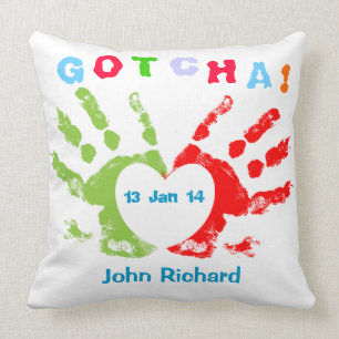 Gotcha Day! Throw Pillow