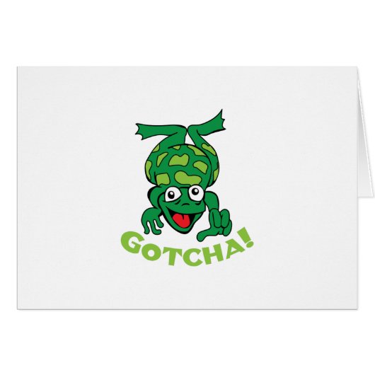 GOTCHA FROG CARDS (Front Horizontal)