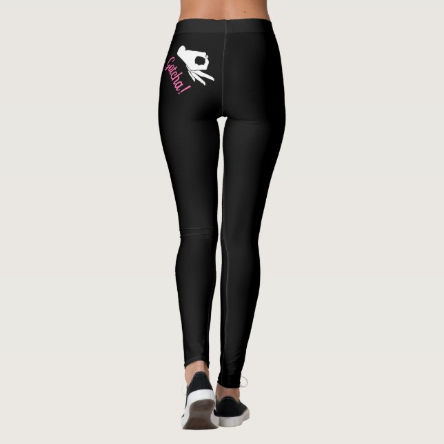 Gotcha Game Black Leggings Hide Under Shirt Flash (Back)