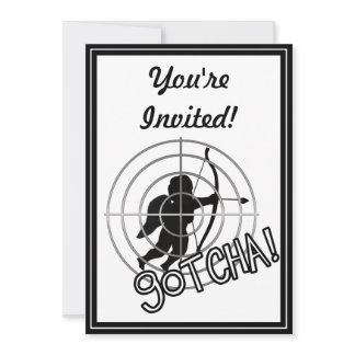 Gotcha In Sight! Invitation