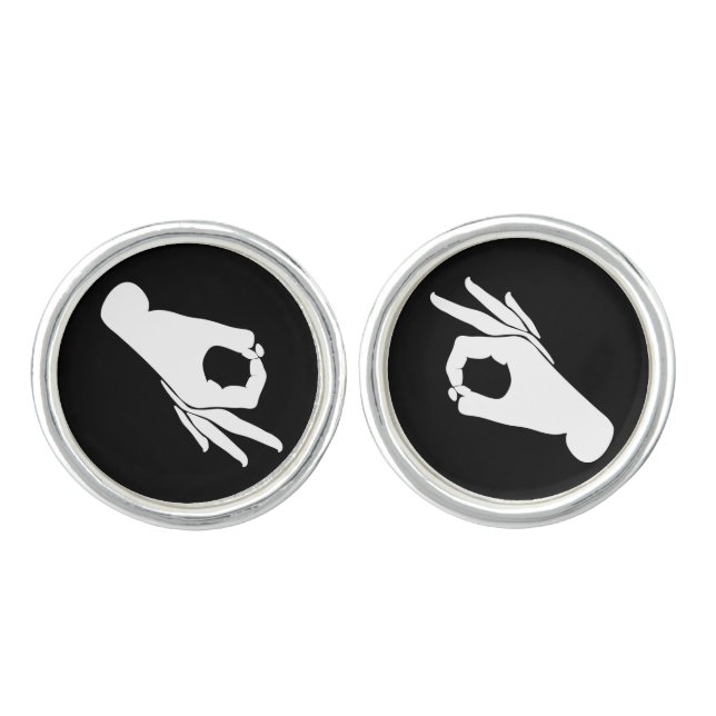 Gotcha You Looked Game Groom or Prom Cufflinks (Front)