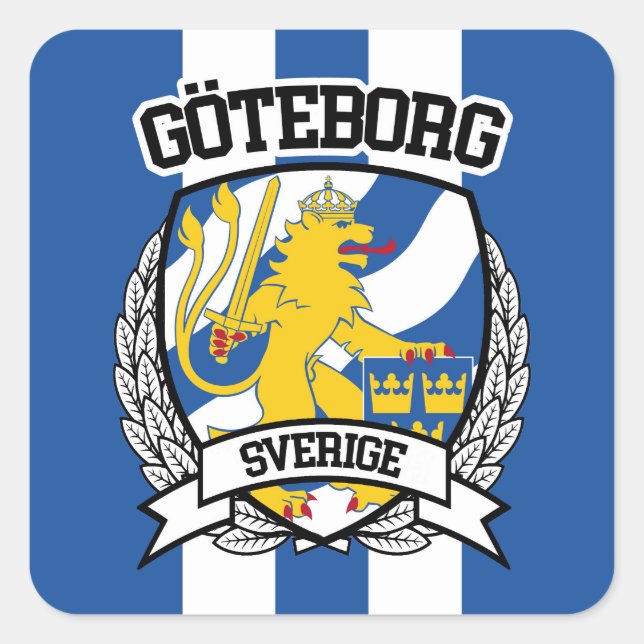 Göteborg Square Sticker (Front)