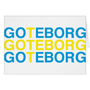 GOTEBORG Swedish Flag Cards