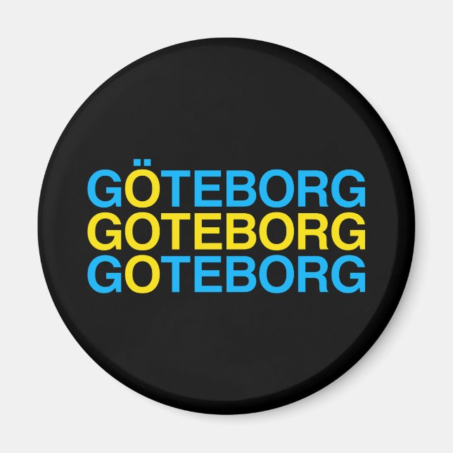 GOTEBORG Swedish Flag Magnet (Front)