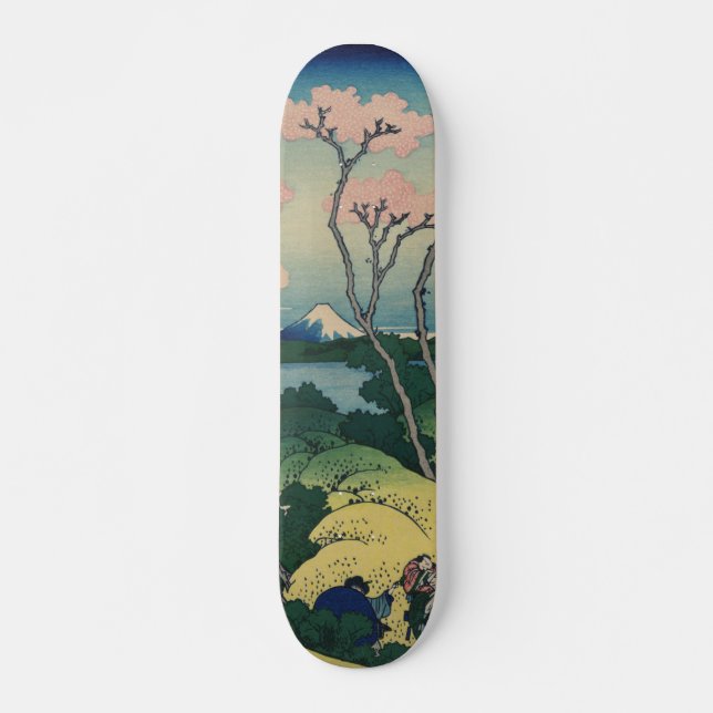 Goten-yama Hill Hokusai Japanese Fine Art Skateboard Deck (Front)