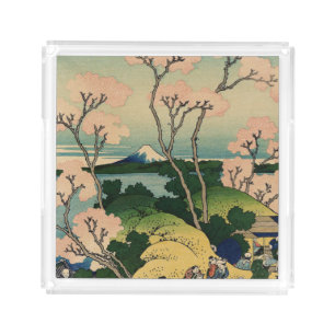 Goten-yama hill, Shinagawa on the Tōkaidō. Acrylic Tray