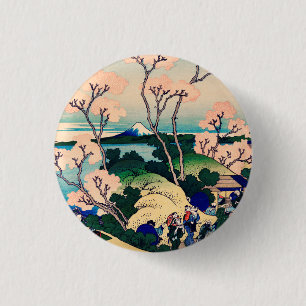 Goten-Yama Hill, Shinagawa on the Tokaido Japanese Button