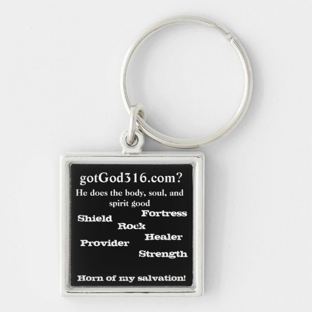 gotGod316.com Button Keychain (Front)