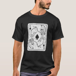 Goth Ace Of Spades Skeleton Grunge Punk Satanic Wi T-Shirt