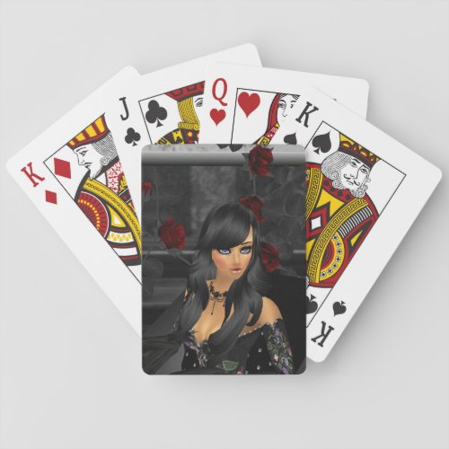 Goth Anime Playing Cards