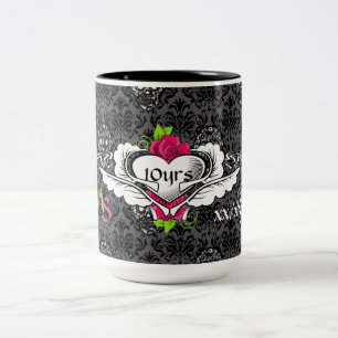Goth Anniversary 1st 5th 10th 15th 20th Two-Tone Coffee Mug