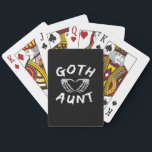 Goth Aunt Funny Emo Auntie Punk Cute Skeleton Hand Poker Cards<br><div class="desc">A goth aunt skeleton hand heart design. Funny,  punk-inspired,  and stylish for alternative fashion.</div>