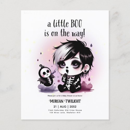 Goth Baby Boy Ghost Little Boo on the Way