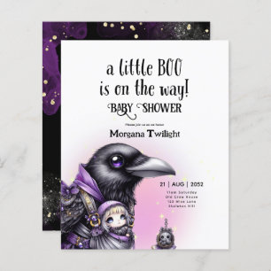 Goth Baby Girl Delivered by Crow Boo on the Way