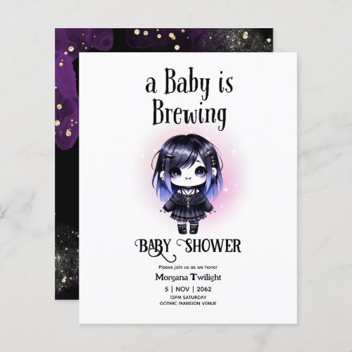 Goth Baby Girl is Brewing Vampire Bat Gothic