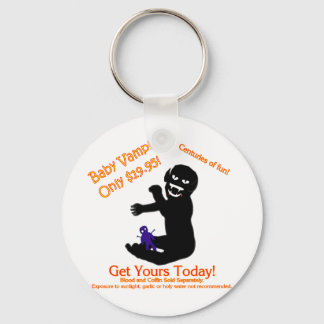 Goth Baby Vampire Voodoo Doll Halloween Humor Keychain