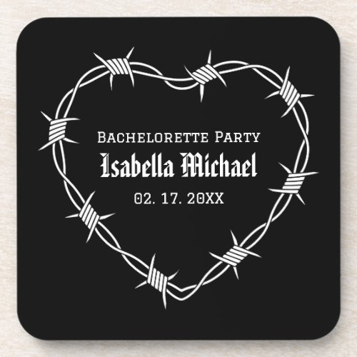 Goth Bachelorette Party   Beverage Coaster