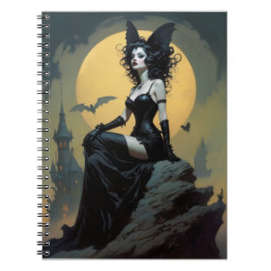 Goth Bat Girl Notebook