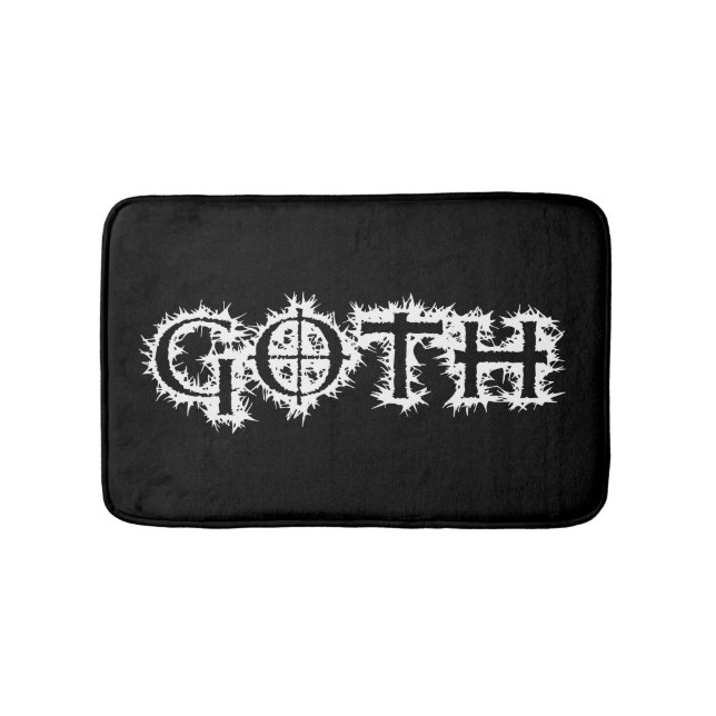 Goth Bathroom Mat (Front)