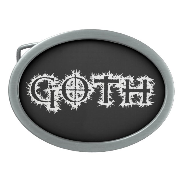 Goth Belt Buckle (Front)