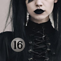 Goth Birthday age badge Gothic grunge dark