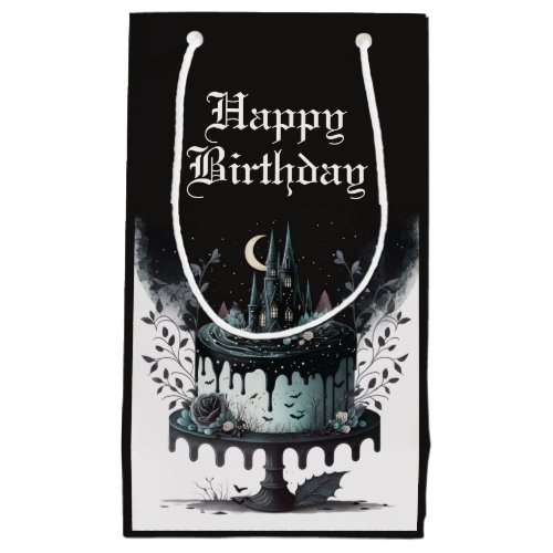 Goth Birthday Gift Bag _ Castle Birthday Cake