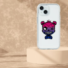Goth Bisexual Pride Flag Colored Bear
