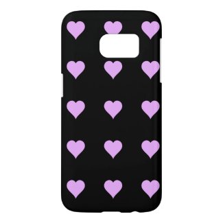 Goth Black and Pink Heart Design