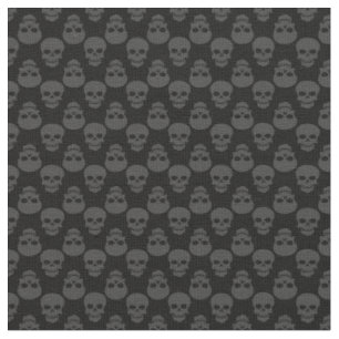 goth black grey halloween skull gray skeleton fabric