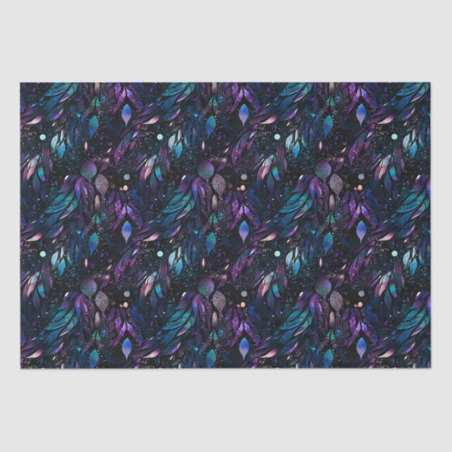 Goth Boho Glitter Pattern Tissue Paper (Front)
