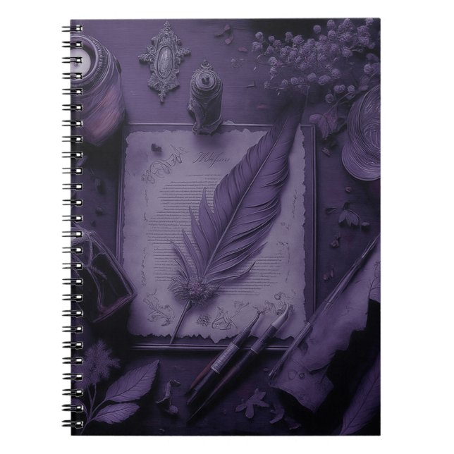 Goth book cover Notebook (Front)