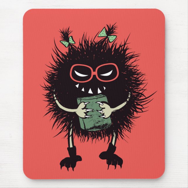 Goth Book Lover Mouse Pad (Front)