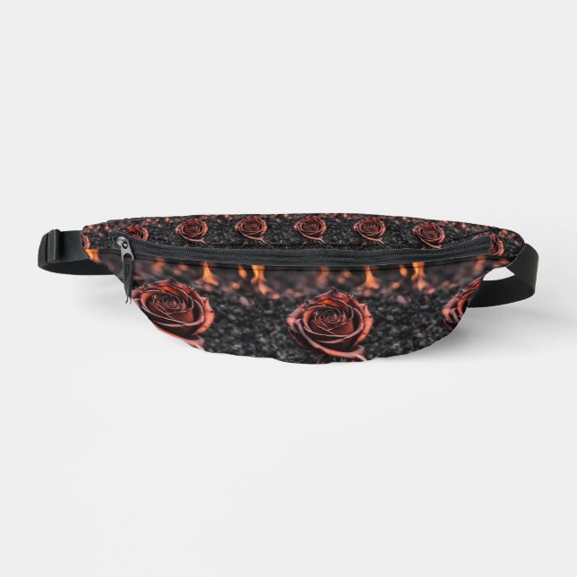 Goth Burnt Rose and Ashes Fanny Pack (Front)