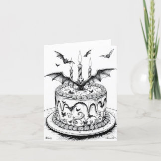 Goth Cake Holiday Card