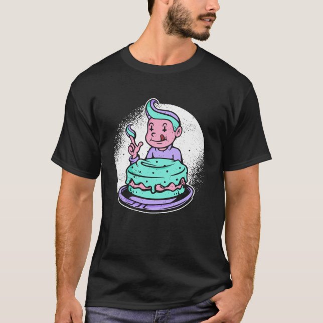 Goth Cake Pastel Goth Aesthetic Gothic Emo Clothes T-Shirt (Front)