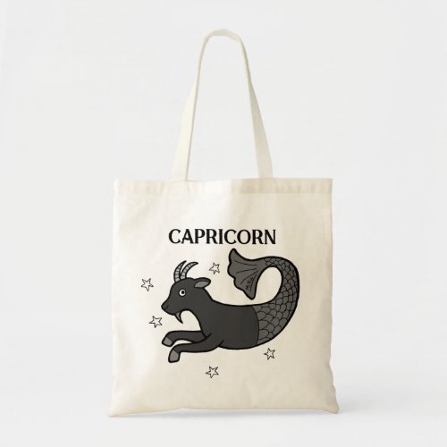 Goth Capricorn Astrological Zodiac Sign Birthday  Tote Bag