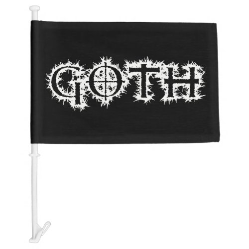 Goth Car Flag