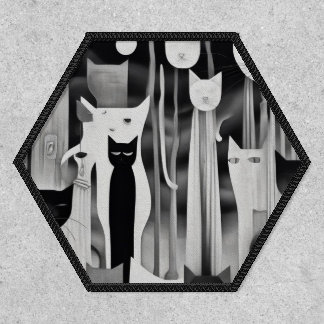 Goth Cat Surrealism Patch