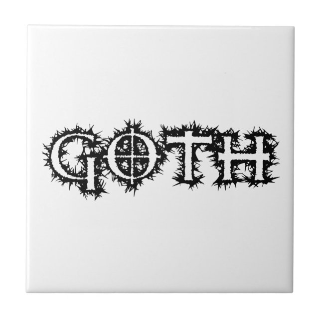 Goth Ceramic Tile (Front)