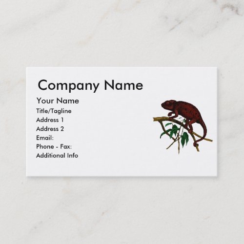 Goth Chameleon Business Card