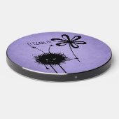 Goth Character Purple Evil Flower Bug Name Wireless Charger (Front 2)