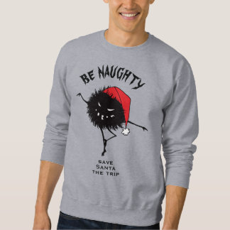Goth Christmas Art - Naughty Holidays Character Sweatshirt