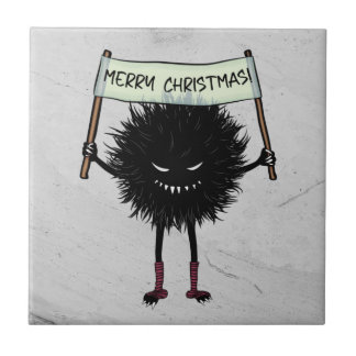 Goth Christmas Character Evil Bug Ceramic Tile