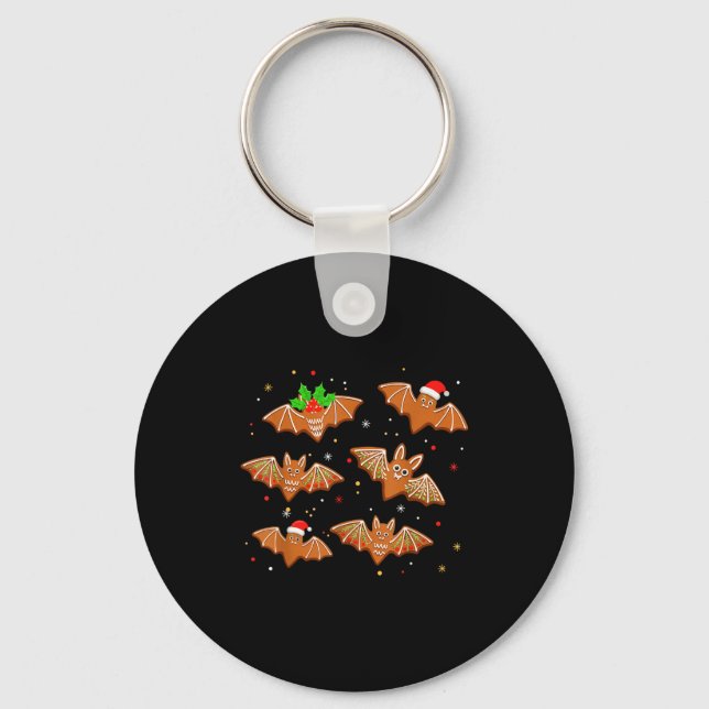 Goth Christmas Shirt For Kids, Soky Cute Bat Ginge Keychain (Front)